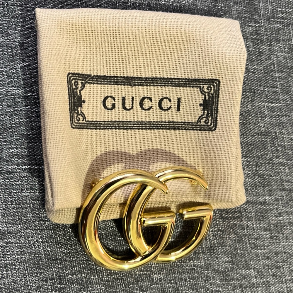 Gold GG Marmont Brooch